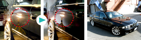 経年劣化で痛んだボディも 艶を取り戻す。