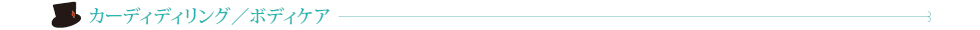 カーディディリング／ボディケア